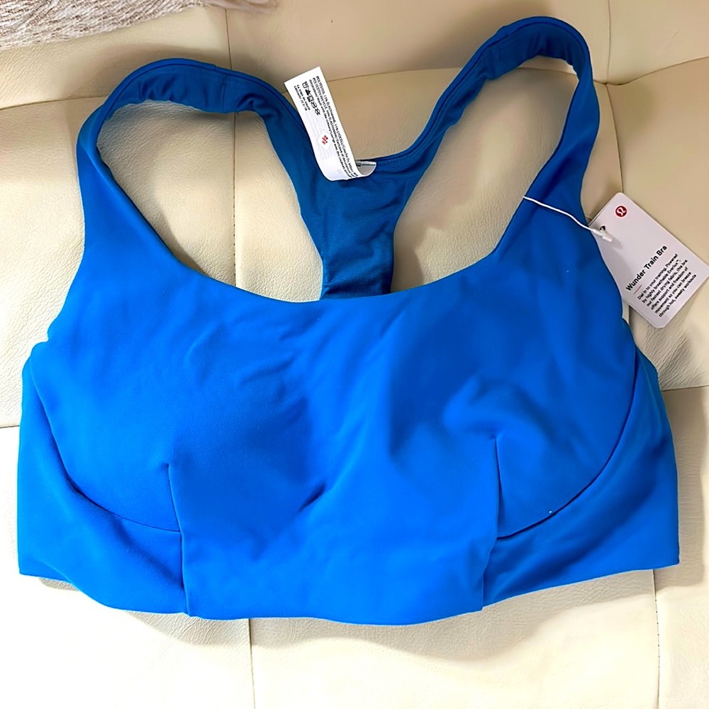 lululemon athletica Blue Racerback Sports Bra